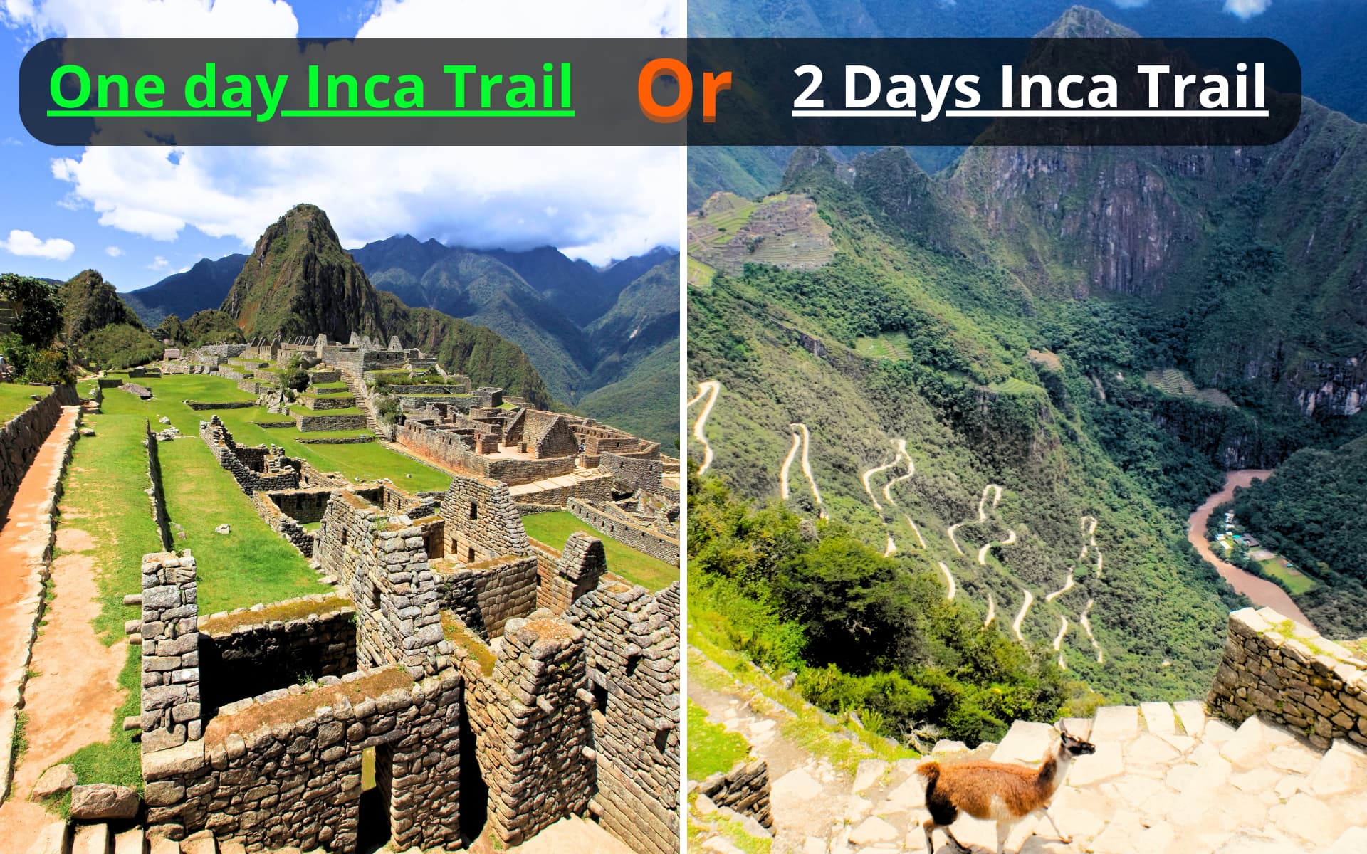 Port One day Hike Inca Trail vs Short Inca Trail