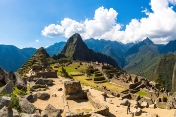 A sunny day on Machu Picchu's citadel.