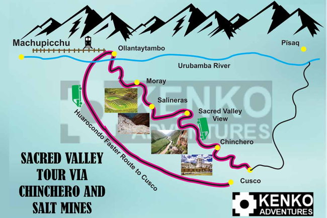 Map Sacred Valley Full Day