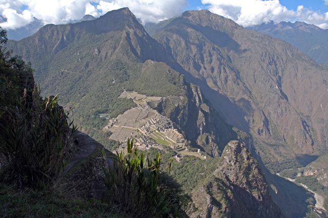 View of Machu Picchu from the Huayna Picchu Mountain